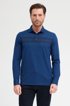 Erkek Polo Yaka Uzun Kol Sweatshirt