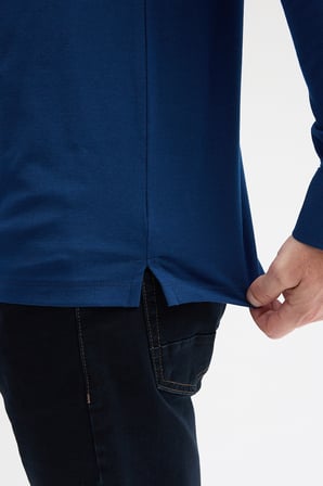 Erkek Polo Yaka Uzun Kol Sweatshirt