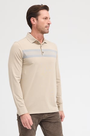Erkek Polo Yaka Uzun Kol Sweatshirt