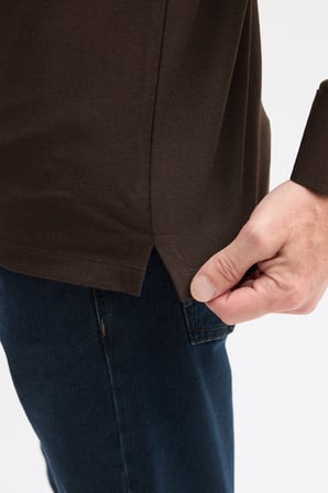 Erkek Polo Yaka Uzun Kol Sweatshirt
