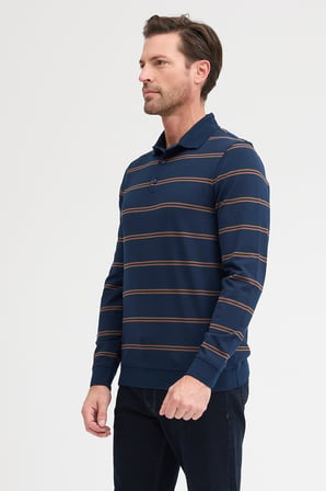 Erkek Polo Yaka  Uzun Kol Sweatshirt