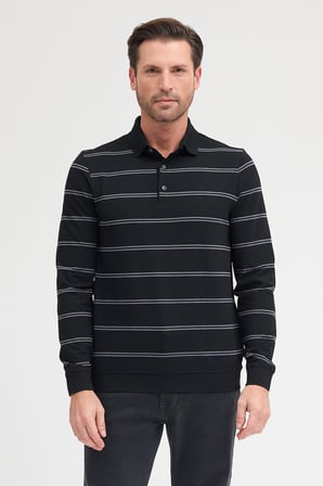 Erkek Polo Yaka  Uzun Kol Sweatshirt