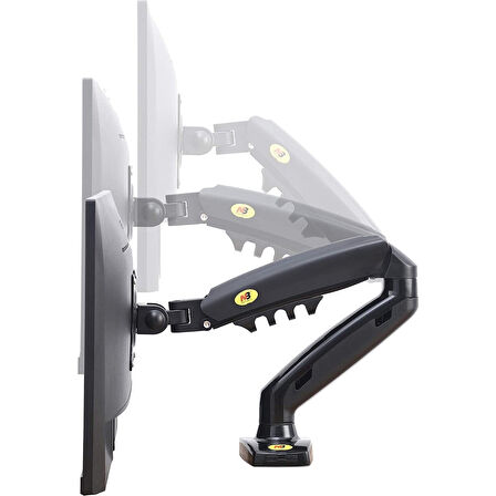 North Bayou NB F80 17"-30" Amortisörlü 2-9 kg Monitör Standı Yeni Tasarım 2023 Black Edition