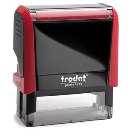 Trodat P4 Boş Kaşe 58 X 22Mm Kırmızı Gövde, Kırmızı Keçe 4913