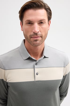 Erkek Polo Yaka Uzun Kol Sweatshirt