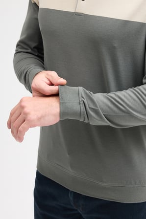 Erkek Polo Yaka Uzun Kol Sweatshirt