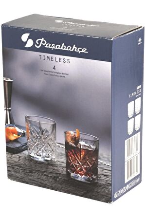 Paşabahçe 52810 timeless 4 lü viski bardak - viski meşrubat bardağı