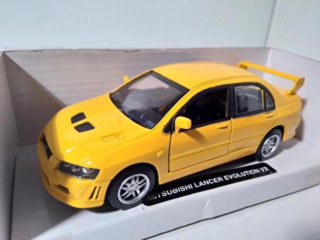 1:32 New Ray MITSUBISHI LANCER EVOLUTION VII Metal Kapıları Açılır 13 cm. Model Araba