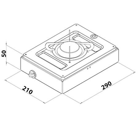 CAN FN1330 Tekli Set Üstü Ocak 