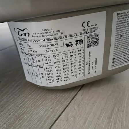CAN® FL1323 - Kapaklı Kombine Gömme Ocak ve Evye Seti Tamperli Cam (SOL OCAK - SAĞ EVYE) - Minimalist Mutfakların Kurtarıcısı