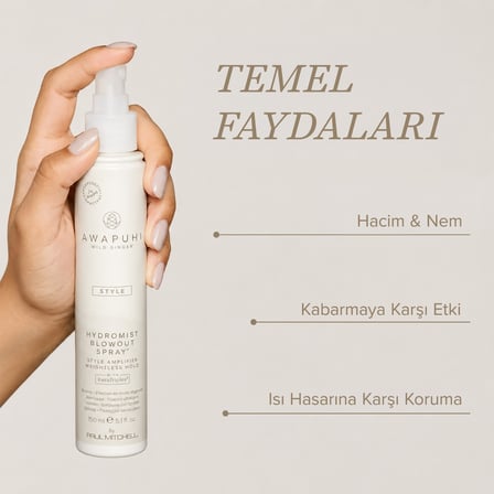 Awapuhi Wild Ginger Hydromist Blow-Out Fön Spreyi 150 ml