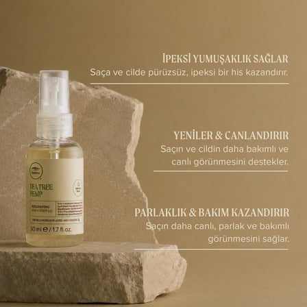 Tea Tree Hemp Onarıcı Saç Ve Vücut Yağı 50 ml