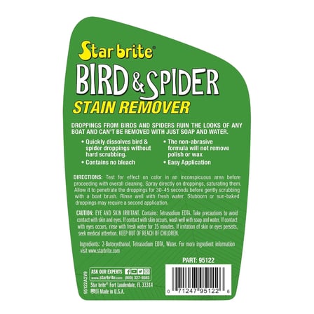 starbrite® - kuş ve örümcek lekesi temizleyici (650 ml): doğal formülle dışkı lekelerine son, cilaya zarar vermeyen anında temizlik!