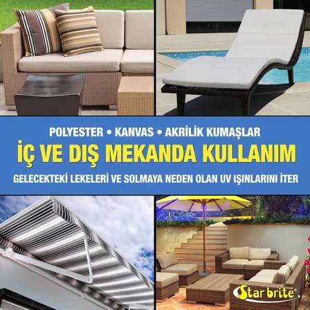 Starbrite® - Ultimate Kumaş Temizleyici (946 ml): Dış Mekan Kumaşlarınız İçin Çamaşır Suysuz Derinlemesine Temizlik ve Polimer Zırhı!