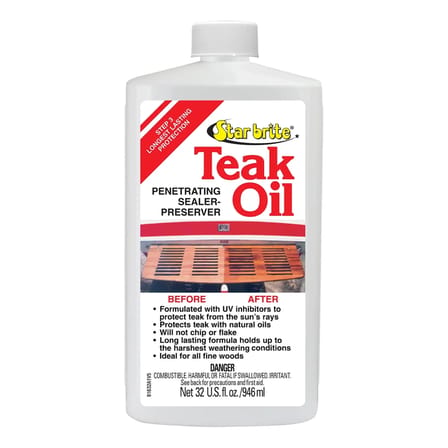 Starbrite® - Klasik Tik Yağı - 3. Adım (946 ml): Ahşaplarınız İçin Su Geçirmez Kalkan, Güneşe ve Zorlu Hava Koşullarına Karşı Uzun Ömürlü Koruma!