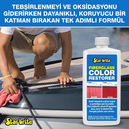 Starbrite® - Fiber Renk Canlandırıcı (473 ml): Solmuş Tekne Gövdelerine İlk Günkü Canlılığını Geri Verin!