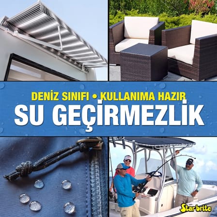 Starbrite® - Su Geçirmezlik Spreyi (650 ml): Tekne Brandalarınız, Tenteleriniz ve Çadırlarınız İçin Nefes Alabilen Su İtici Zırh!