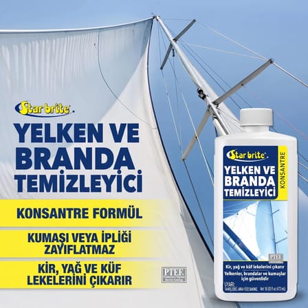 Starbrite® - Yelken ve Branda Temizleyici Konsantre (500 ml): Yelkenlerinizde ve Brandalarınızda Kir, Yağ ve Küf Lekelerine Kesin Çözüm!