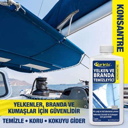 Starbrite® - Yelken ve Branda Temizleyici Konsantre (500 ml): Yelkenlerinizde ve Brandalarınızda Kir, Yağ ve Küf Lekelerine Kesin Çözüm!