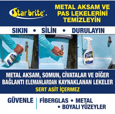Starbrite® - Pas Lekesi Çıkarıcı (650 ml): Ovma Yok, Fırçalama Yok; Pas Lekelerine Sprey Gücüyle Anında Son Verin!