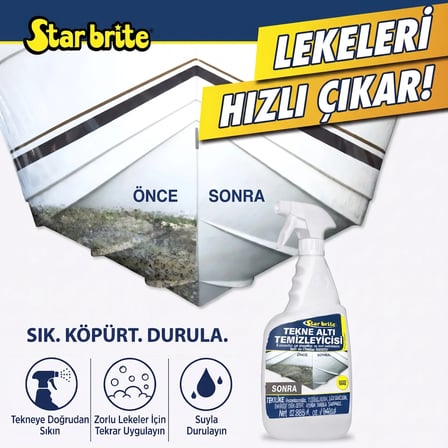 starbrite® - tekne altı temizleyici (950 ml): kekamoz, midye ve i̇natçı su çizgisi lekelerine karşı en güçlü silahınız!