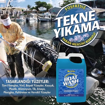 starbrite® - tekne temizleyici ağır hizmet konsantre (3.79 lt): 1-2 kapakla tam temizlik, cilayı sökmeyen güçlü formül!