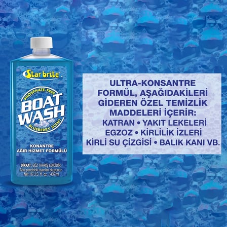 Starbrite® - Tekne Temizleyici Ağır Hizmet Konsantre (500 Ml): 1-2 Kapakla Tam Temizlik, Cilayı Sökmeyen Güçlü Formül!