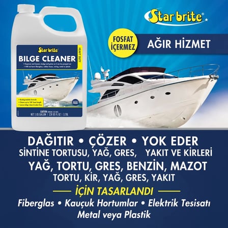Starbrite® - Sintine Temizleyici Ağır Hizmet Tipi (3.79 Lt): Büyük Boyutlu Tekneler İçin Ticari Güçte Yağ ve Tortu Çözücü!