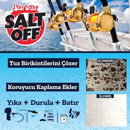 Starbrite® - Salt Off Konsantre Tuz Giderici ve Koruyucu (946 ml): Tuz Kalıntılarına ve Korozyona Karşı Polimer Zırhlı Profesyonel Çözüm!