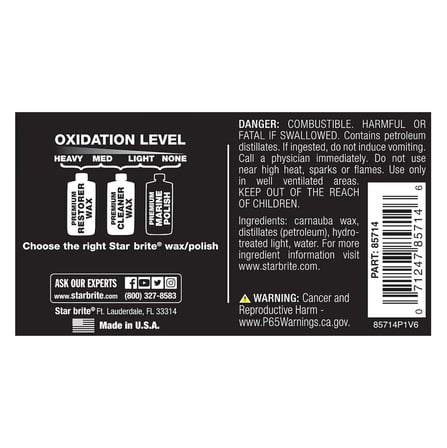 Starbrite® - PTEF® Teflonlu Premium Marin Cila (397g): Diğer Cilalardan 5 Kat Daha Dayanıklı, Aynamsı Parlaklık ve Üstün UV Kalkanı!