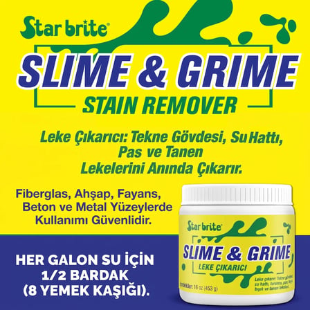 Starbrite® - Konsantre Tortu ve Leke Çıkarıcı Slime & Grime  (453 g): 19 Litreye Kadar Temizlik Gücü, Küf ve Pas Lekelerine Kesin Çözüm!