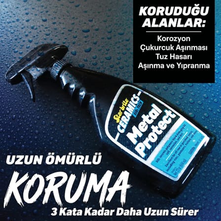 Starbrite® - SiO2 Seramik Katkılı Metal Koruyucu (650 ml): Metalleriniz İçin Görünmez Zırh, Tuz ve Korozyona Karşı Üstün Seramik Kalkanı!