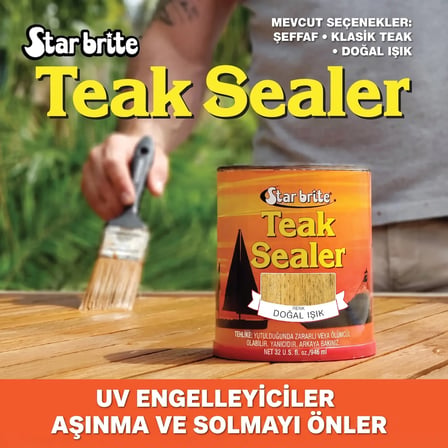 starbrite® - tik koruyucu sealer - natural light (473 ml): tik ağacınız i̇çin bakımı unutturan, tropik güneşe ve tuza karşı ultimate sealer