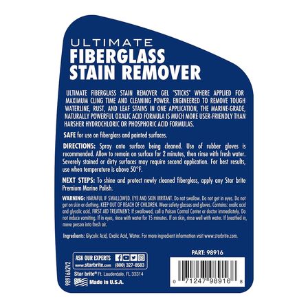 Starbrite® - Jel Formüllü Fiberglas Leke Çıkarıcı (950 ml): Su Hattı Sararmalarına ve Pas Lekelerine Elveda, Zahmetsiz Beyazlık!