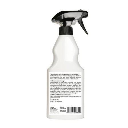 Yachticon - Halı ve Minder Temizleyici (500 ml): Tekstil ve Koltuklarınızda Suyla Ovma Derdine Son Veren Kuru Temizlik Gücü!