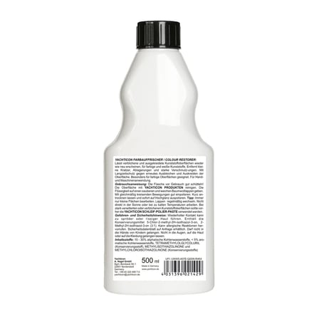 Yachticon - Marin Renk Canlandırıcı, Yenileyici ve Koruyucu (500 ml): Solmuş ve Matlaşmış Teknelerinize İlk Günkü Canlılığını Geri Verin!