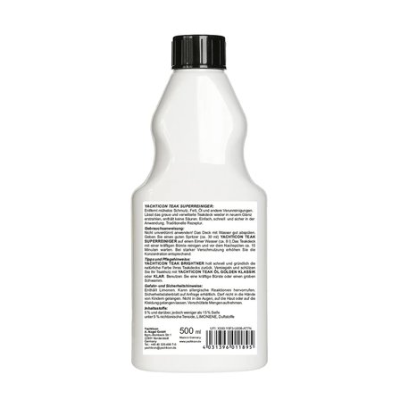 yachticon - tik süper temizleyici (500 ml): ahşabınıza ve derzlerinize zarar vermeden derinlemesine marin temizliği!