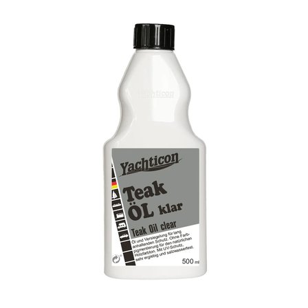 Yachticon - Şeffaf Tik Yağı (500 ml): Ahşabınızın Doğal Dokusuna Dokunmadan UV ve Su Kalkanı Oluşturun!