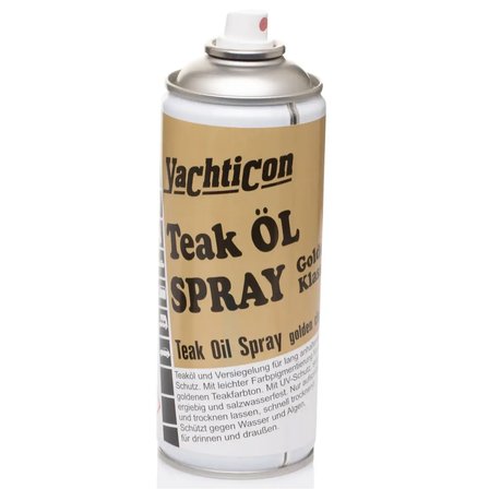 Yachticon - Sprey Tik Yağı Klasik Altın (400 ml): Tik Ağaçlarınız İçin Altın Dokunuş ve Pratik Koruma