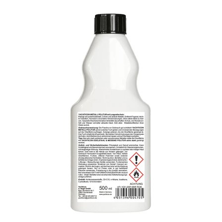 Yachticon - Çok Amaçlı Metal Parlatıcı (500 ml): Değerli Metalleriniz İçin Çizmeden Temizlik ve Aylar Süren Wax Koruması!