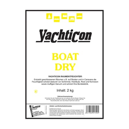 Yachticon - Boat Dry Nem Alıcı (2 Kg): Teknelerde ve Karavanlarda Rutubete, Küfe ve Kötü Kokulara Kesin Çözüm!