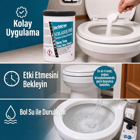 Yachticon - Hose Free Hortum Temizleme Tozu (1 Kg): Pis Su ve Hortum Tıkanıklıklarına, Kötü Kokulara Son!