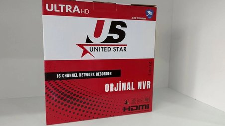 Altun United Star 16 Kanal NVR Kayıt Cihazı 4K UHD Network Kayıt