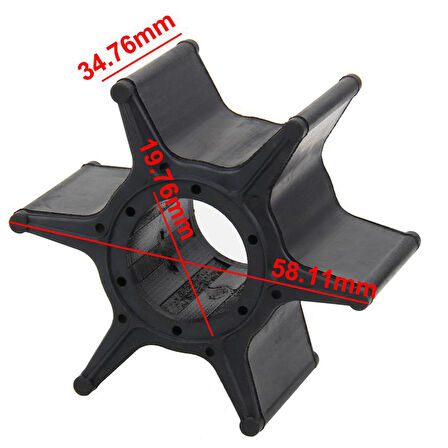 YAMAHA IMPELLER ORJ NO : 67F-44352-00-00