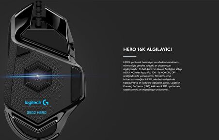 Logitech G G502 HERO High Performance Oyuncu Mouse