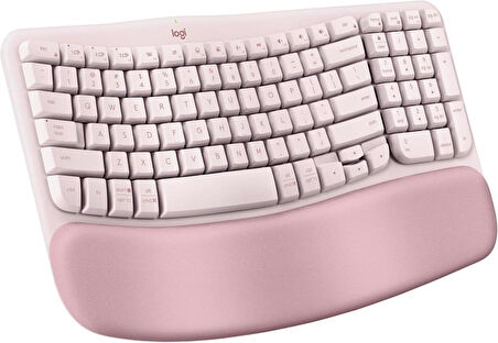 Logitech Wave Keys Kablosuz Bluetooth İngilizce Q Pembe Klavye