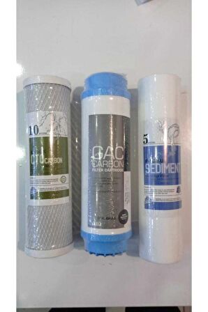 Su Arıtma Cihaz Filtresi 5 Micron Sediment, Toz Carbon Filtre, Block Filtre