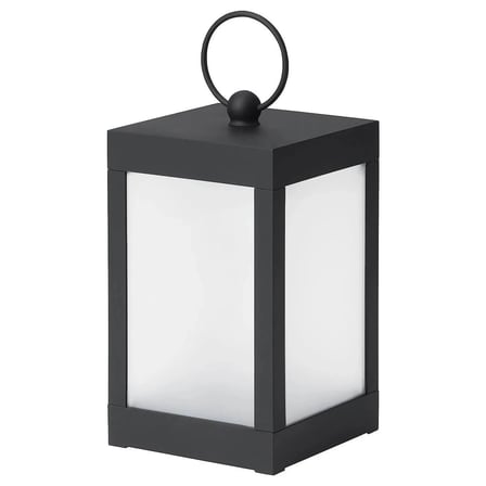 IKEA STRÅLA dekoratif aydınlatma , siyah, 16 cm, pilli 