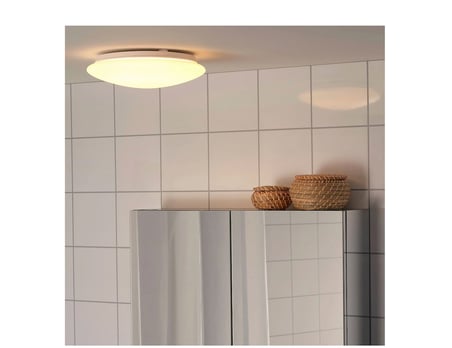 IKEA BARLAST tavan/duvar lambası , beyaz, 25 cm, LED'li 