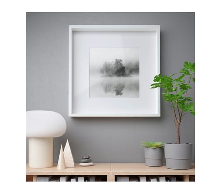 IKEA SANNAHED beyaz çerçeve , beyaz, 50x50 cm 
